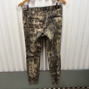 Zara Basic Z1975 Denim Snake Print Pants Size 6